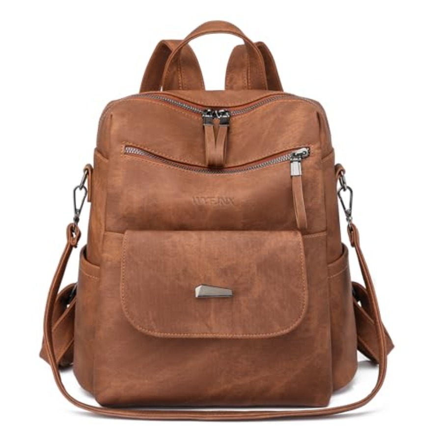 Women Bags And Purses - PU Leather Backpack Purse for Women