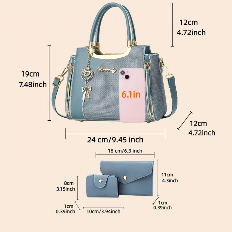 Elegant Women's Handbag Set, M - đánh giá và giá Women Bags For Gift