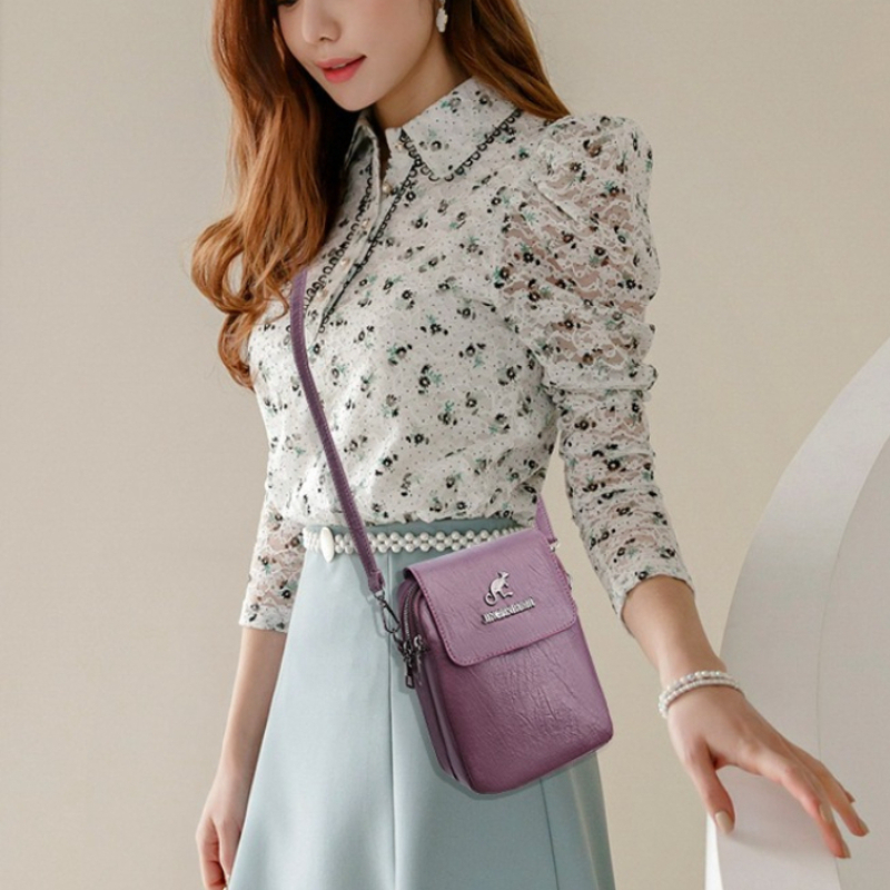 Vintage Woman Faux Leather Pho - đánh giá và giá Women'S Kangaroo Bags