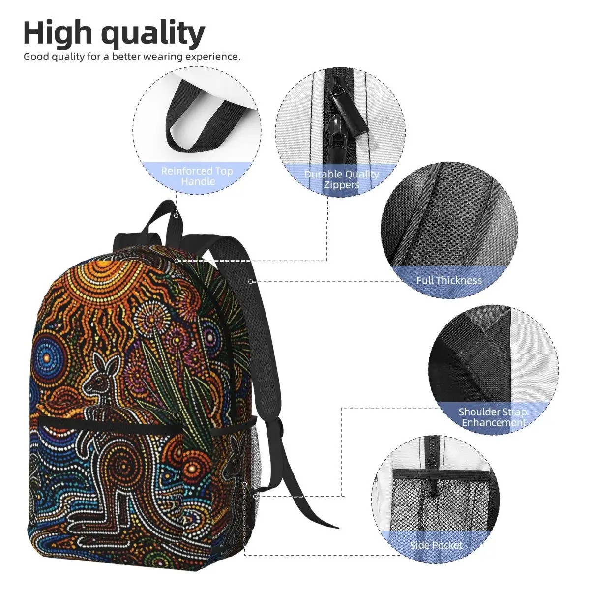 Aboriginal Kangaroo Abstract A - đánh giá và giá Women'S Kangaroo Bags