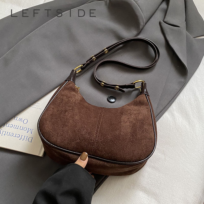 LEFTSIDE Women Small Suede Sho - đánh giá và giá Women Bags Trend 2025