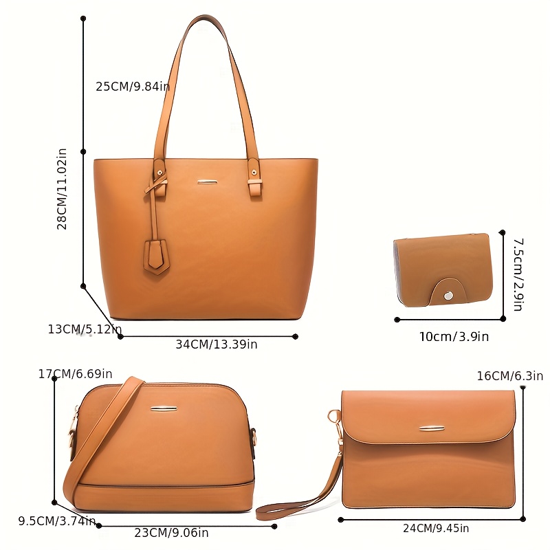 4pcs Fashion Women's Bag Sets  - đánh giá và giá Women Bags For Gift