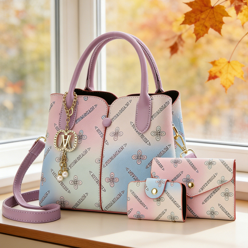 Gradient Women's Three-piece S - đánh giá và giá Women Bags For Gift