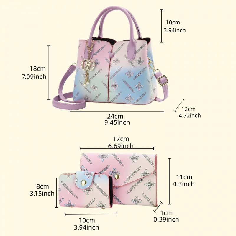Gradient Women's Three-piece S - đánh giá và giá Women Bags For Gift